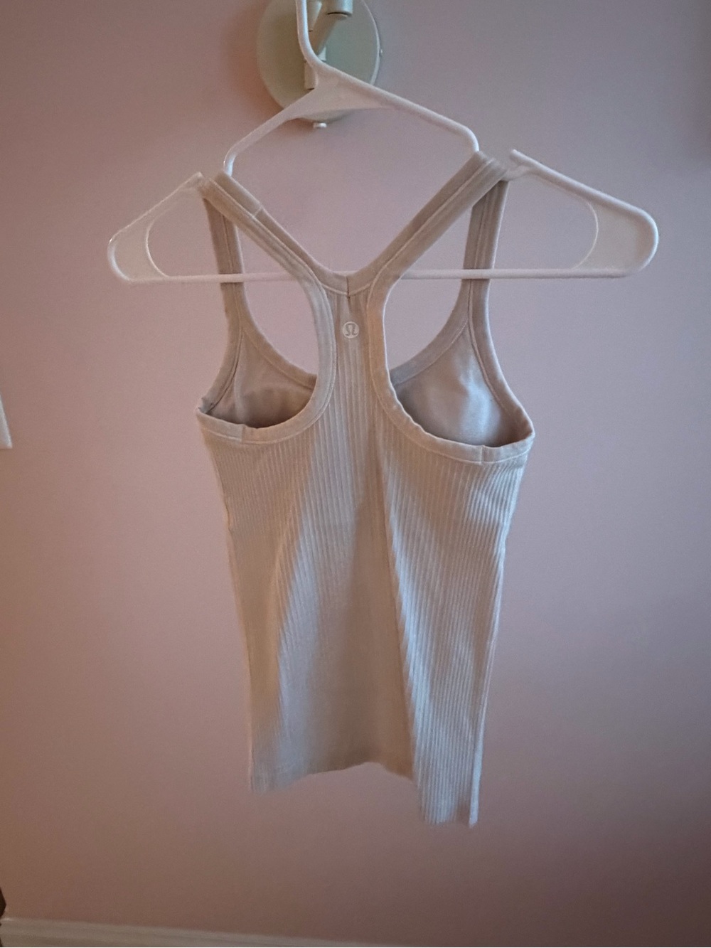 Lululemon Ribbed Racerback Tank Top - White - Picture 2 of 3